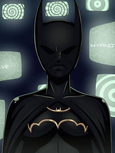 Hypnotized Batgirl's Mind Control Trance