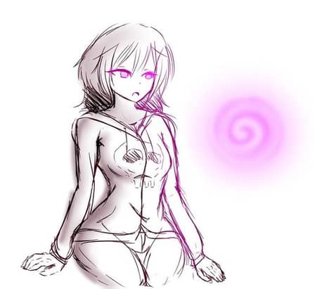 Pink Spiral Hypnosis: Dazed Anime Girl Sketch